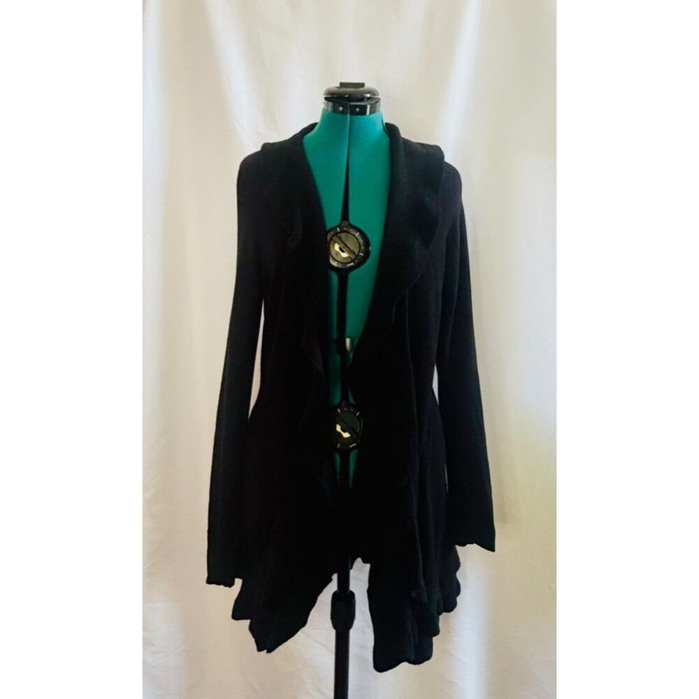 White House Black Market ruffle cardigan
